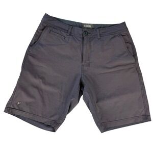 Linksoul Mens‎ Boardwalker Shorts Charcoal Grey Golf Stretch Size 33